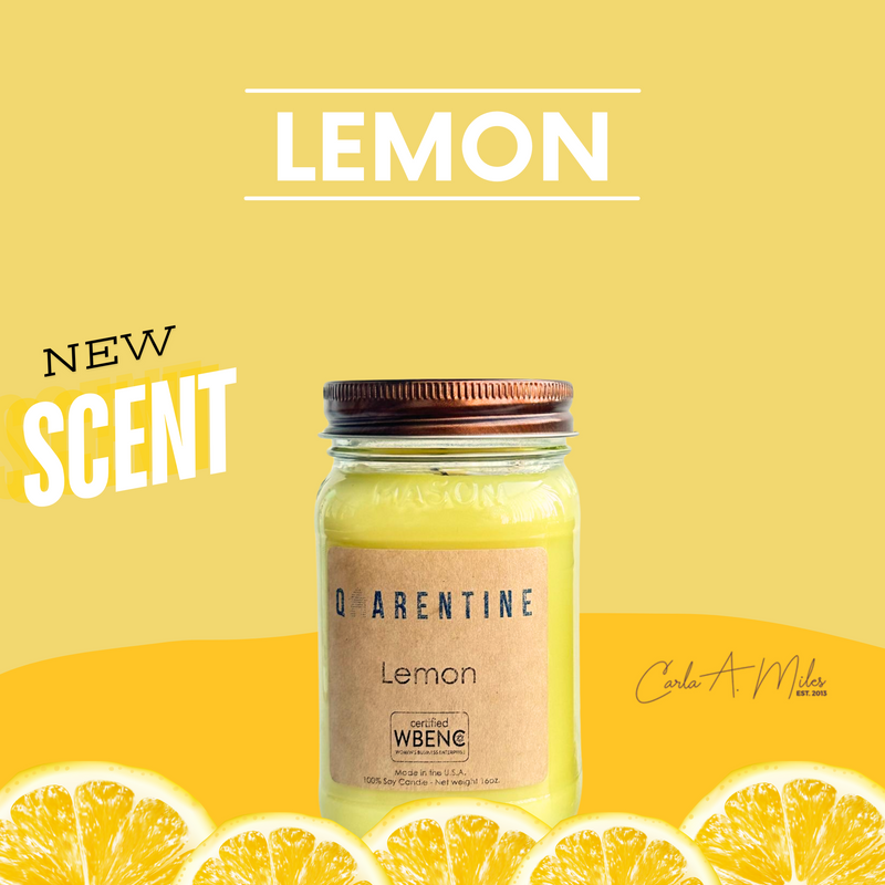 Lemon | Pure Soy Wax Candle | Made in USA