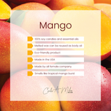 Mango| Pure Soy Wax Candle | Made in USA