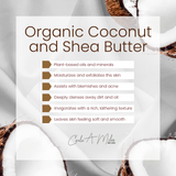 Organic Coconut and Shea Butter Soap Bar  | Chemical Free | All Natural