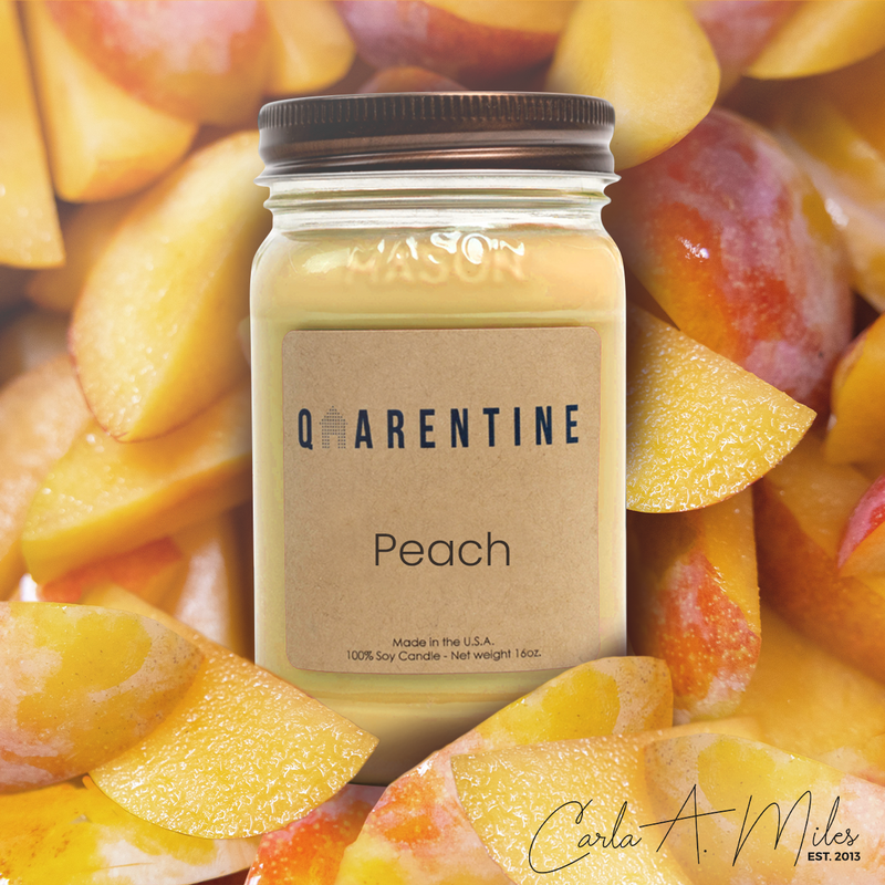 Peach | Pure Soy Wax Candle | Made in USA