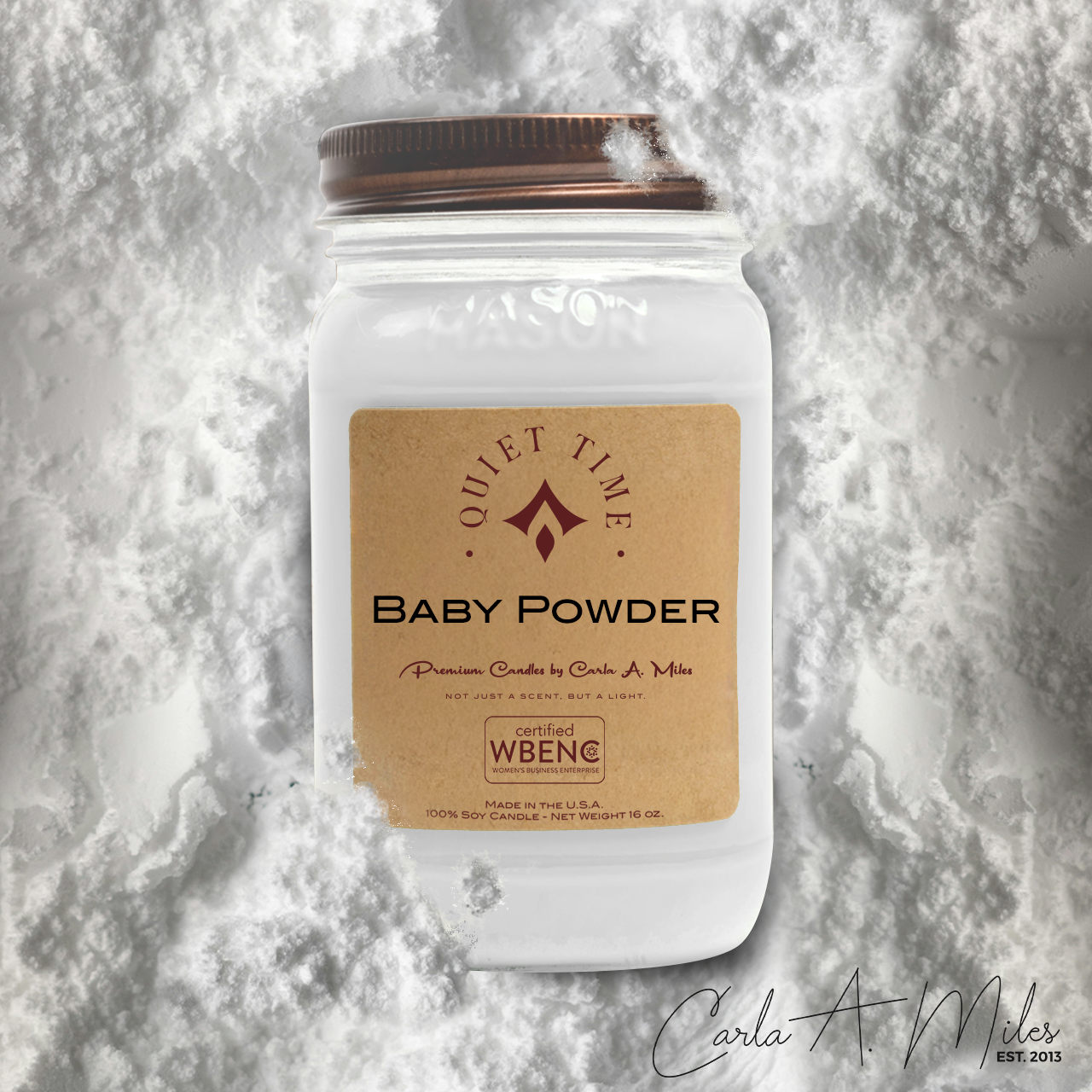 Baby Powder | Pure Soy Wax Candle | Made in USA