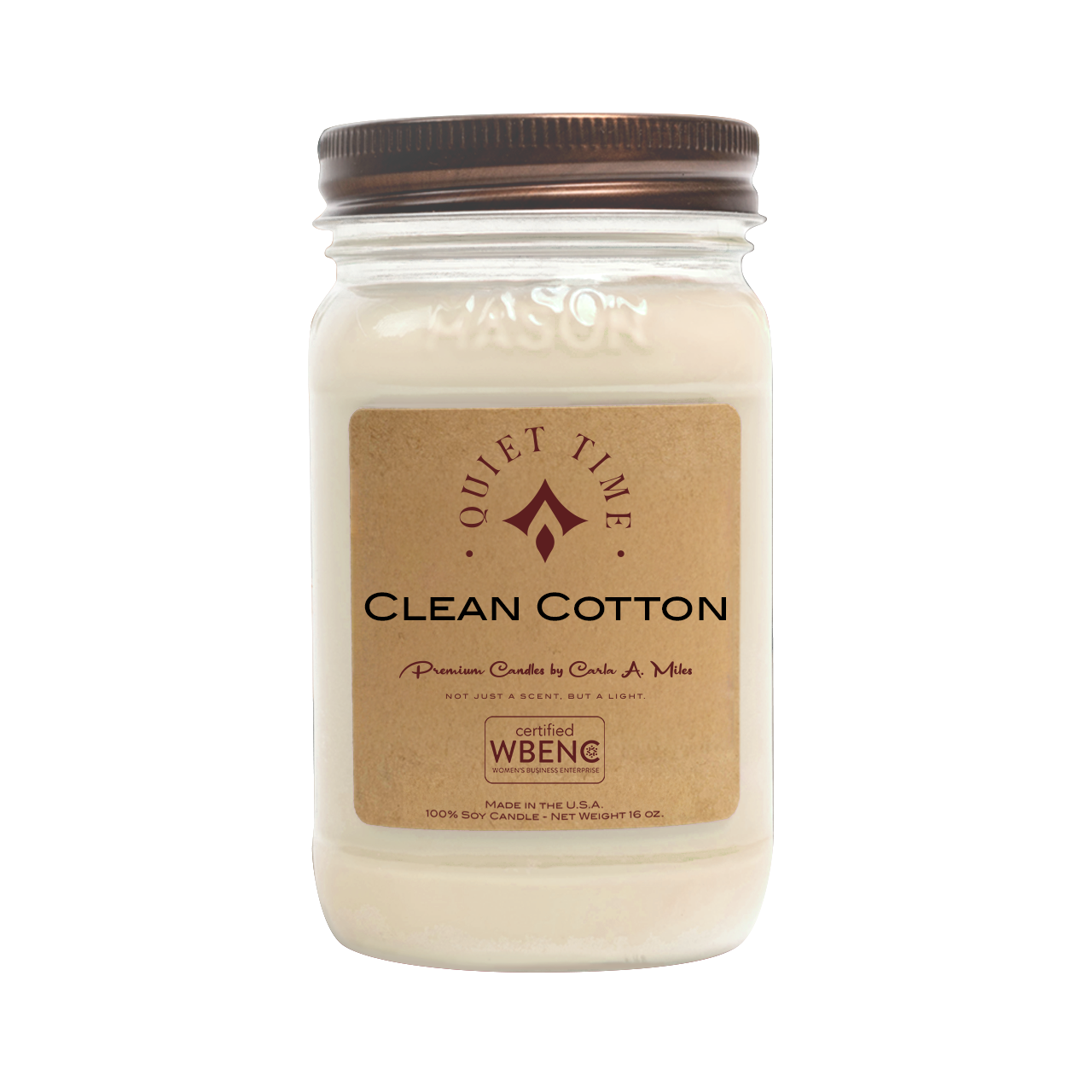 Clean Cotton | Pure Soy Wax Candle | Made in USA