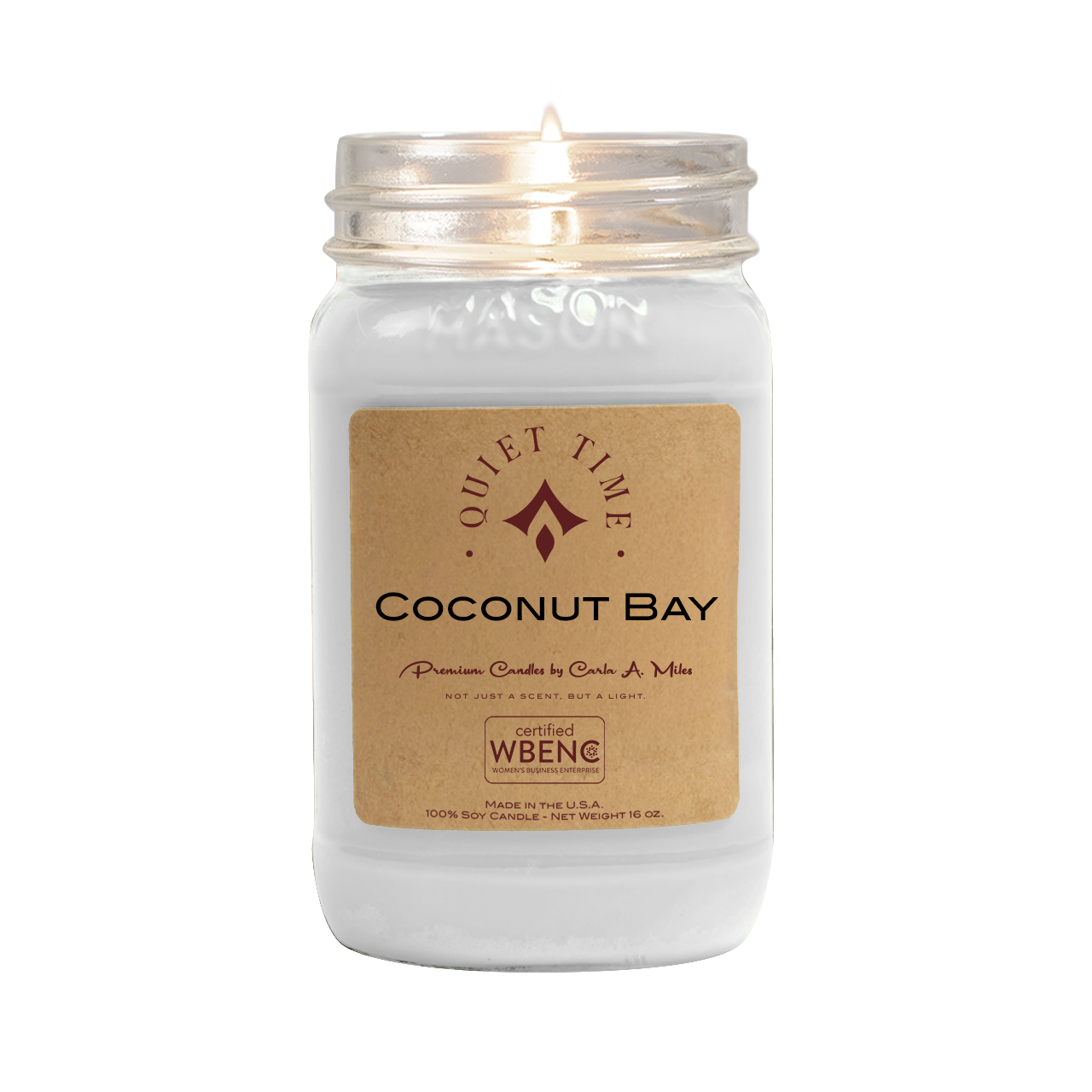 Coconut Bay | Pure Soy Wax Candle | Made in USA