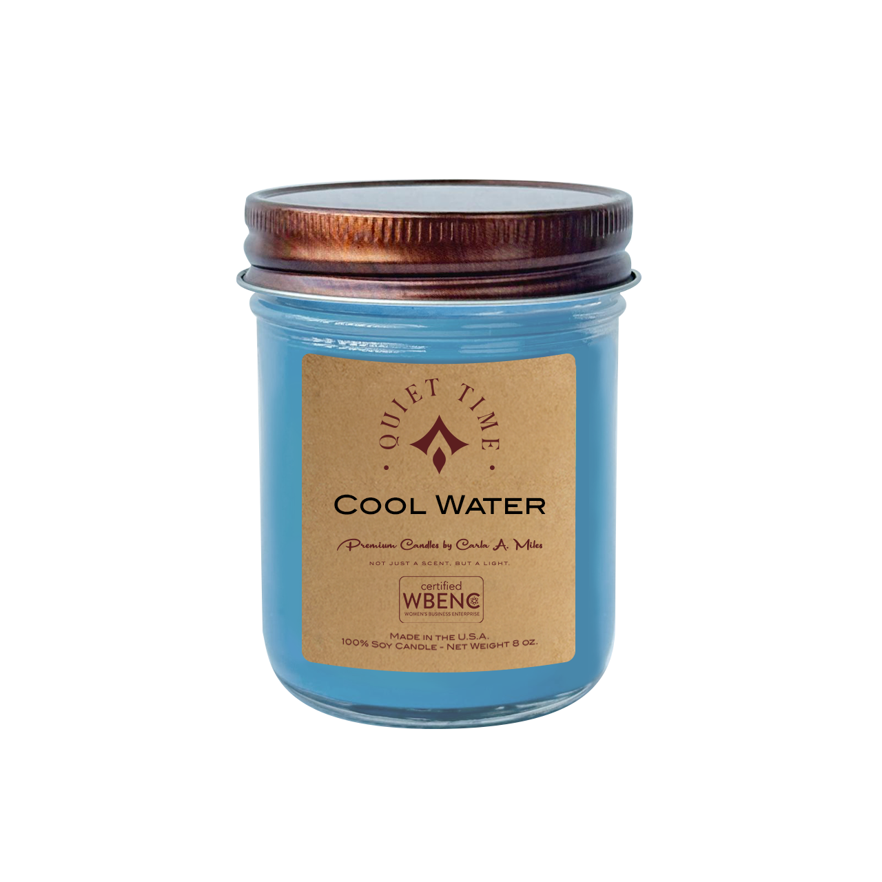 Cool Water | Pure Soy Wax Candle | Made in USA