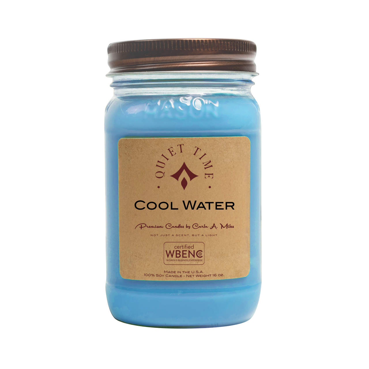 Cool Water | Pure Soy Wax Candle | Made in USA