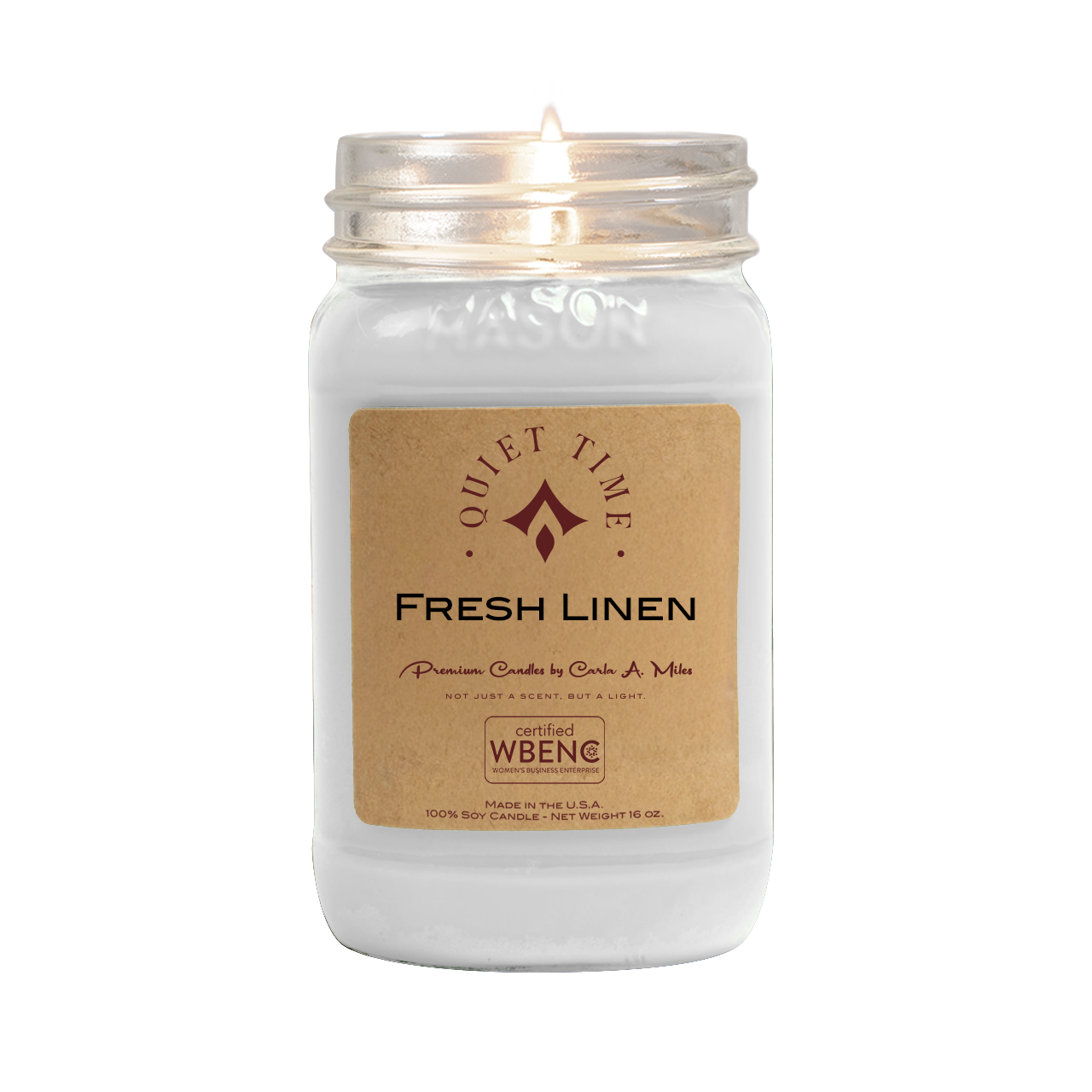 Fresh Linen | Pure Soy Wax Candle | Made in USA