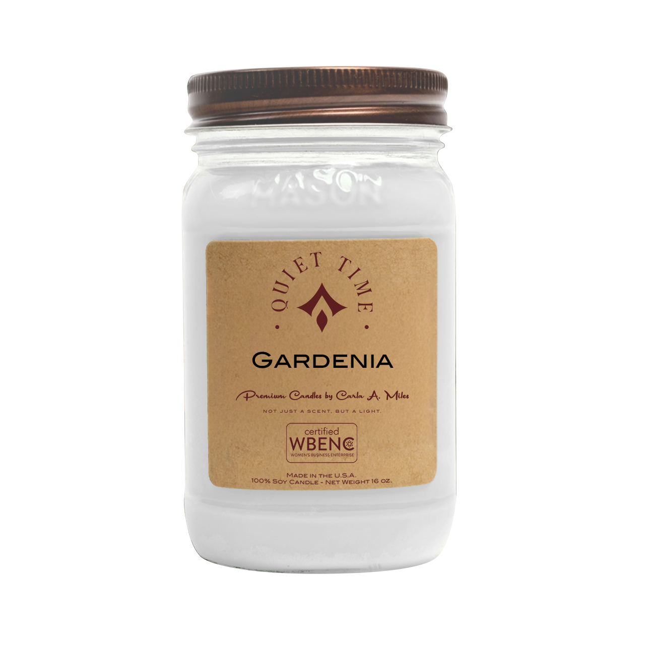 Gardenia | Pure Soy Wax Candle | Made in USA