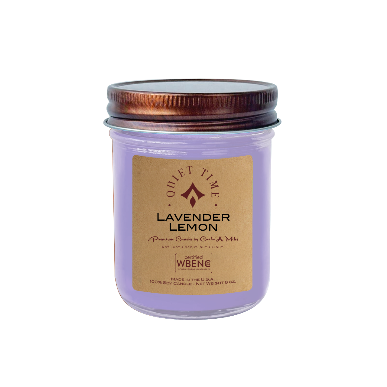 Lavender & Lemon | Pure Soy Wax Candle | Made in USA