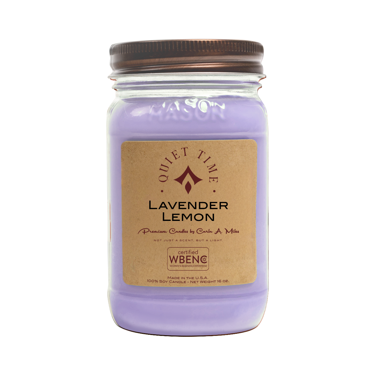 Lavender & Lemon | Pure Soy Wax Candle | Made in USA