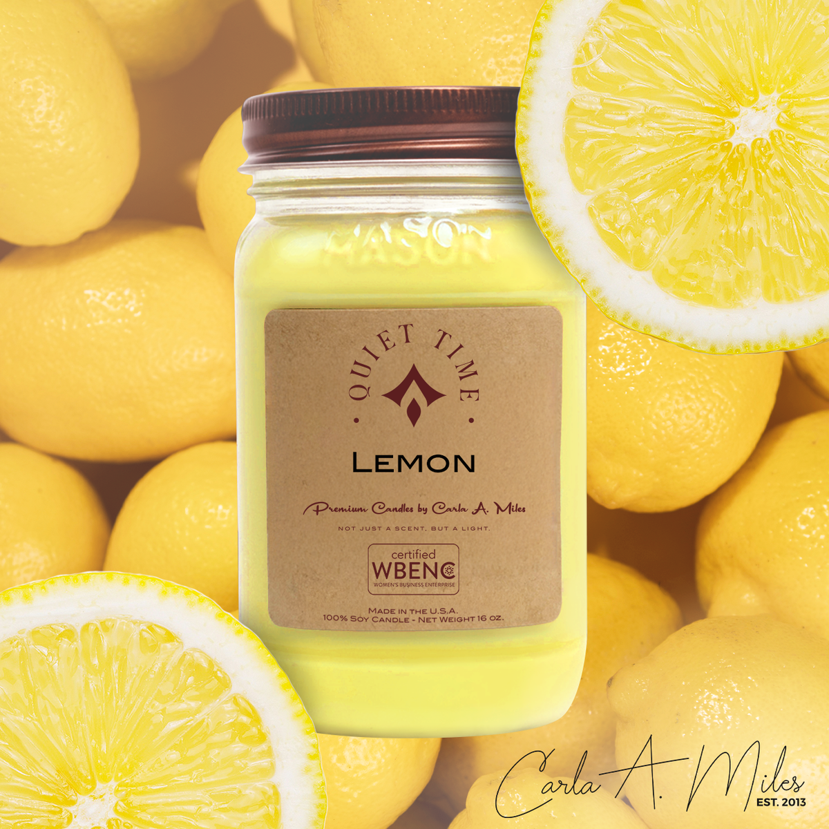 専用出品　lemon007様　4L 3kg Lemon | Pure Soy Wax Candle | Made in USA