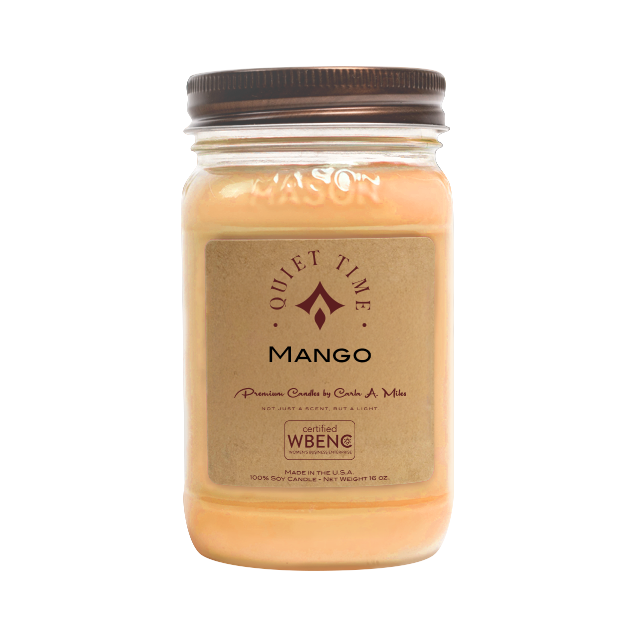 Mango| Pure Soy Wax Candle | Made in USA