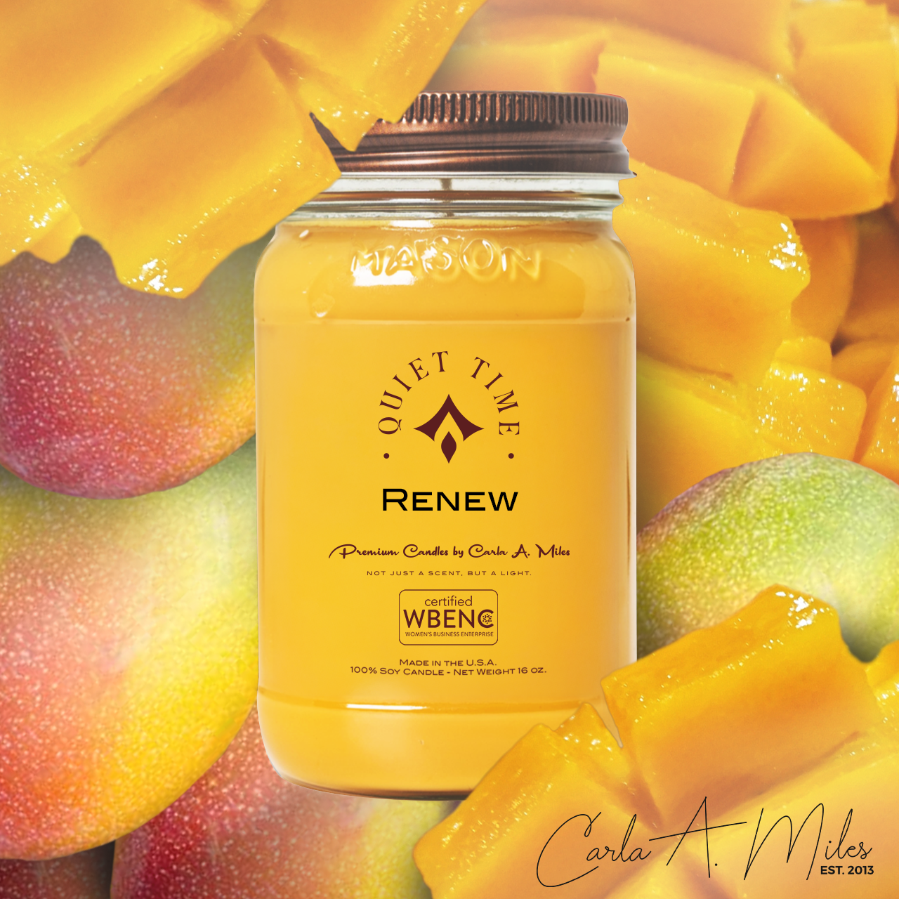 Renew | Pure Soy Wax Candle | Made in USA