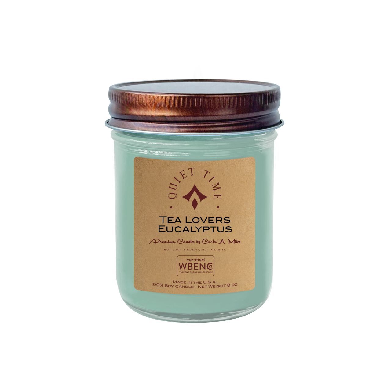 Tea Lovers Eucalyptus | Pure Soy Wax Candle | Made in USA