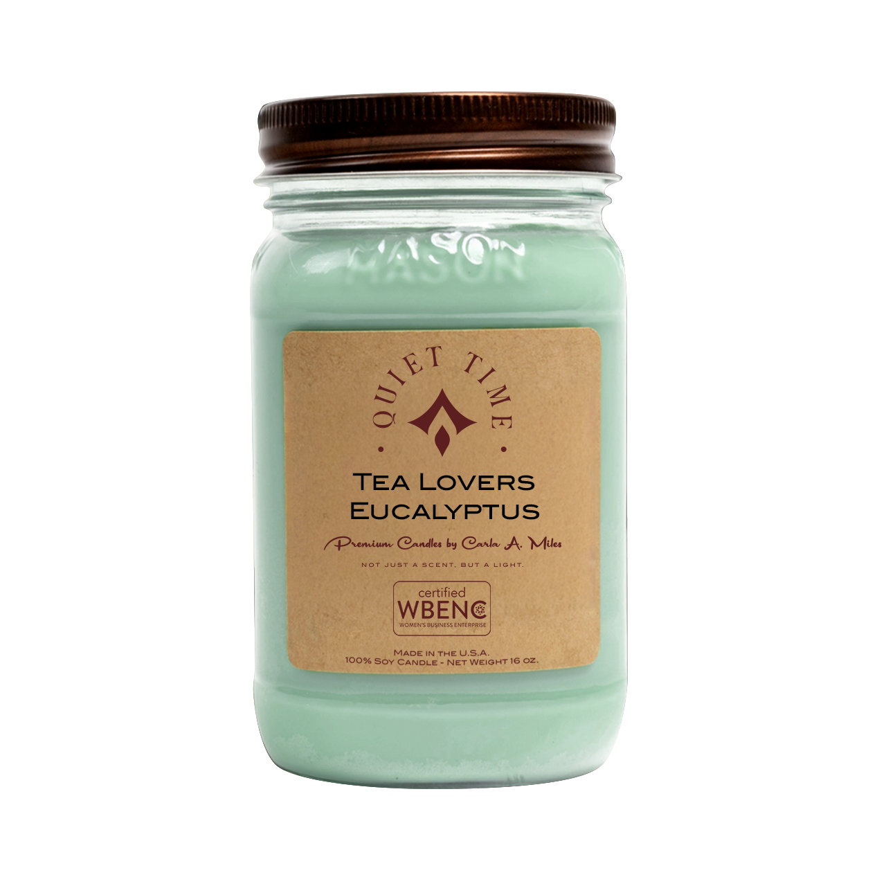Tea Lovers Eucalyptus | Pure Soy Wax Candle | Made in USA