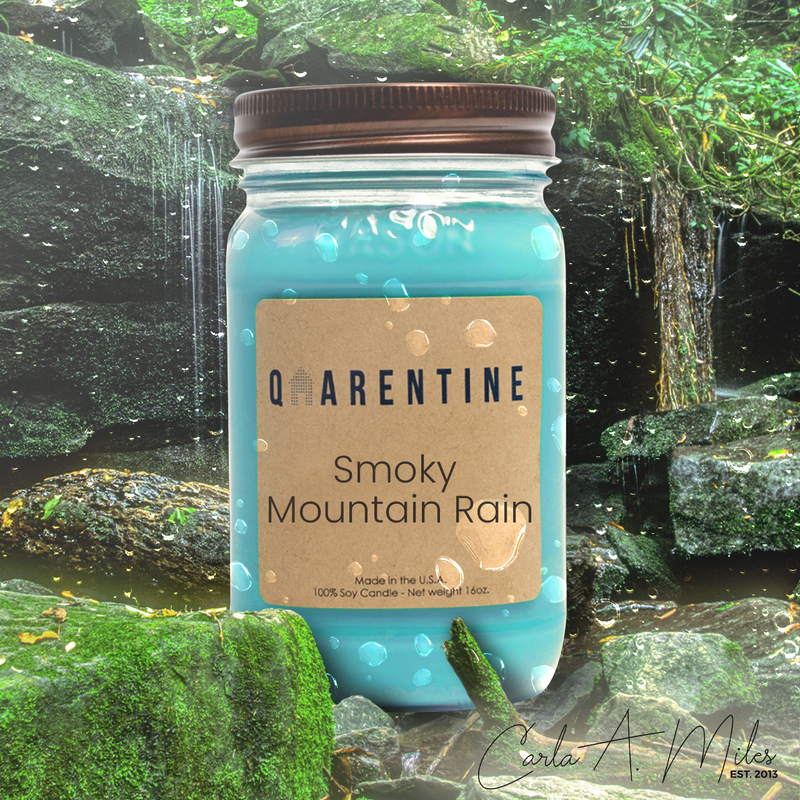 Smoky Mountain Rain | Pure Soy Wax Candle | Made in USA