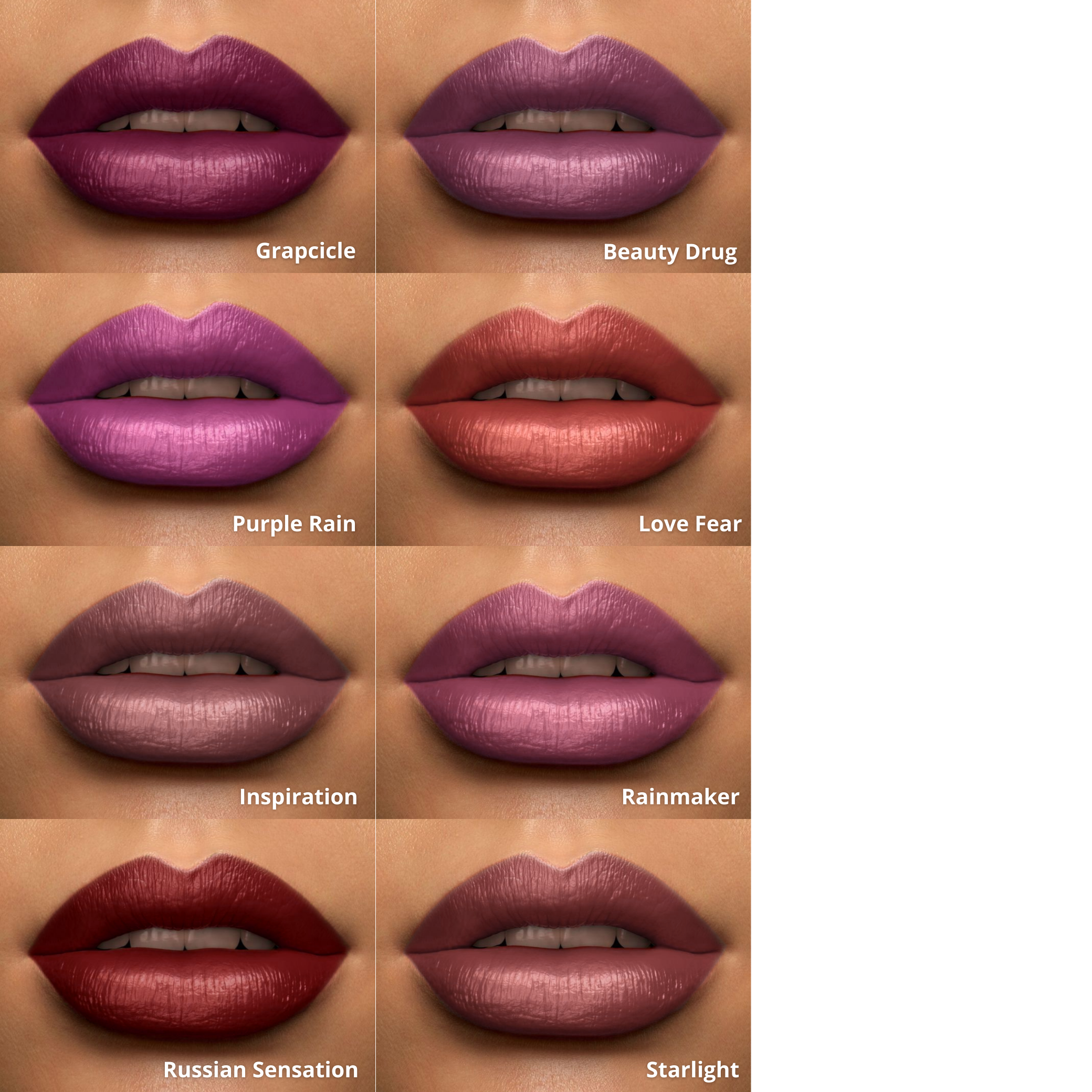 BEAM Satin Lipstick (Darker Shades)
