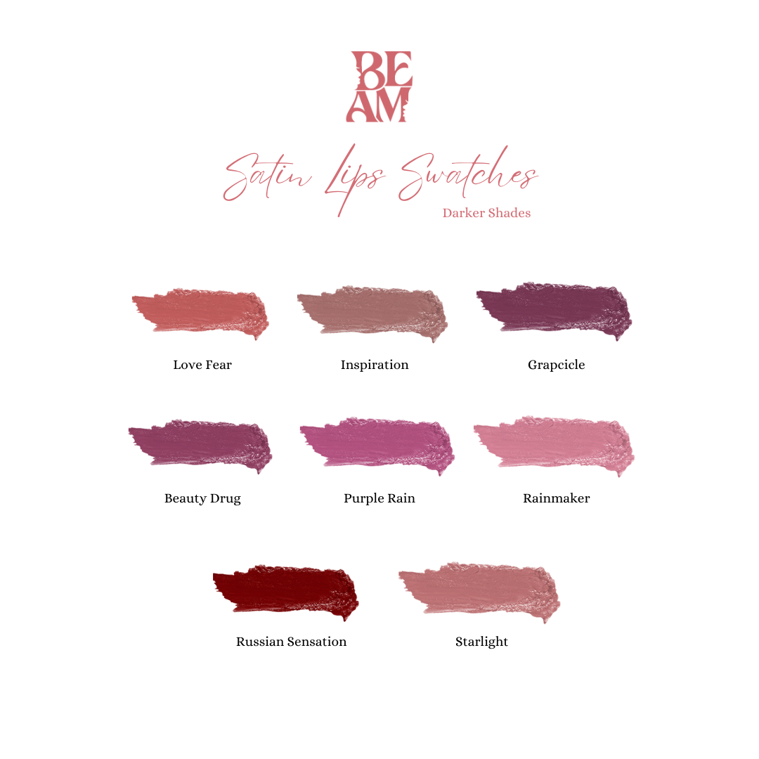 BEAM Satin Lipstick (Darker Shades)