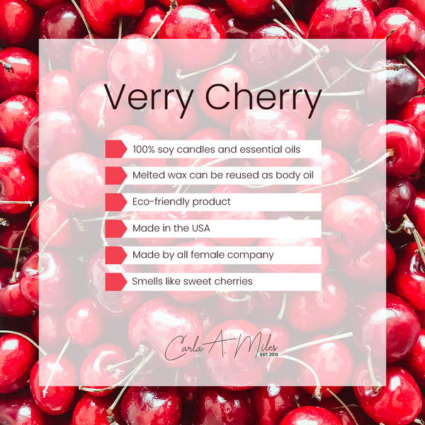 Very Cherry | Pure Soy Wax Candle | Made in USA