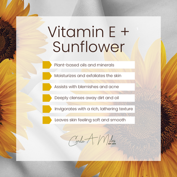 Vitamin E + Sunflower Soap Bar  | Chemical Free | All Natural