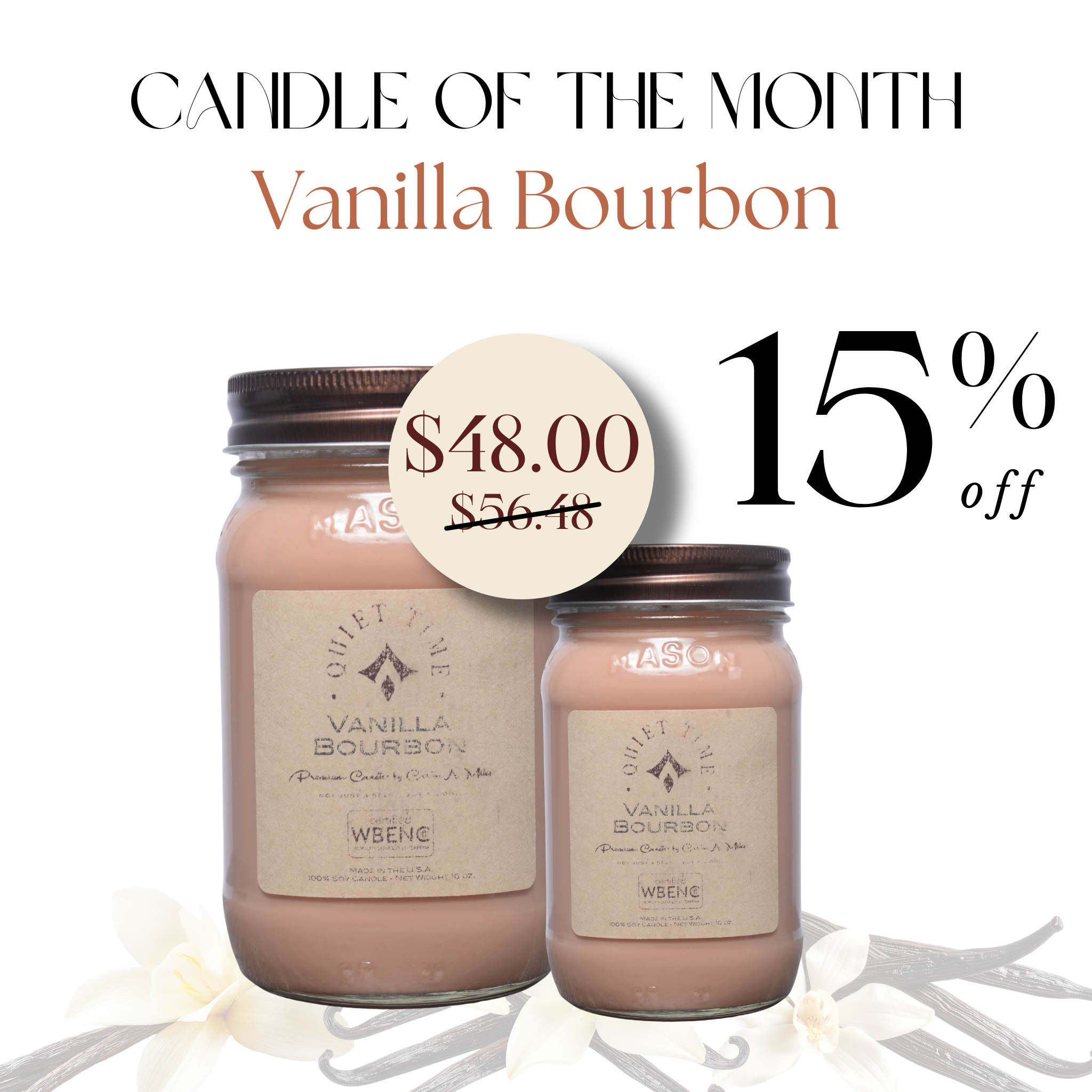 Candle of the Month - Vanilla Bourbon
