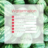 Watermelon | Pure Soy Wax Candle | Made in USA